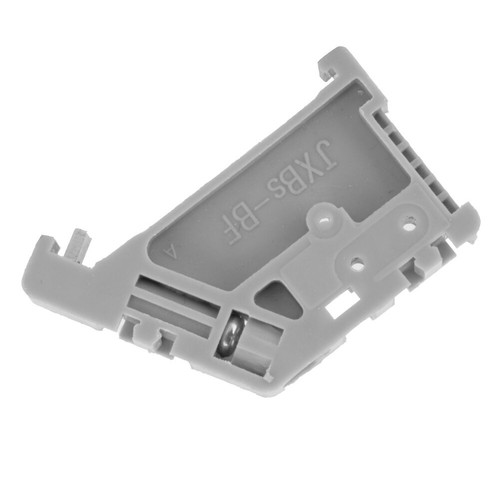 50pcs 35mm DIN Rail Terminal Block End Stopper Mounting Clips Gray (Model 13)