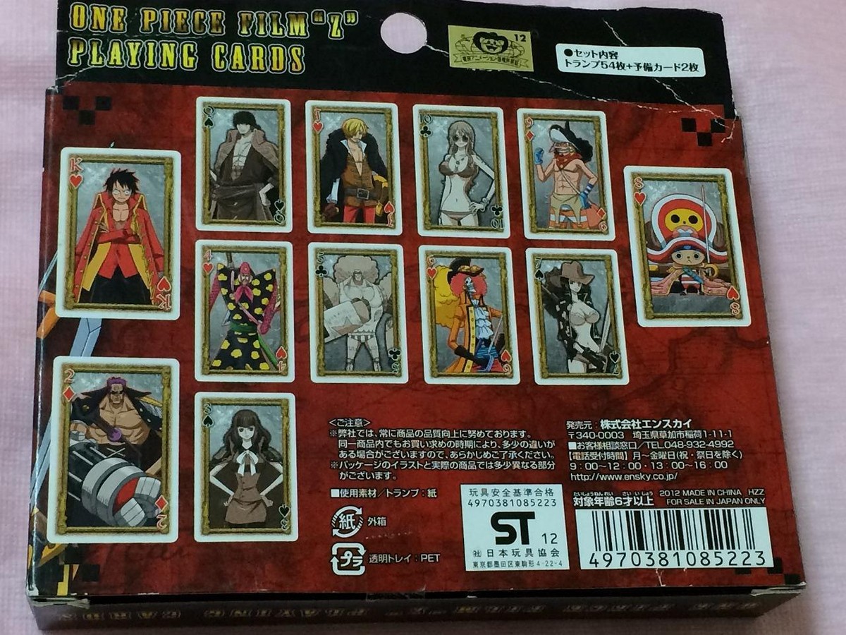 ONE PIECE 38点セット One Piece Z Playing Cards Full Complete Set 54 Cards +2cards