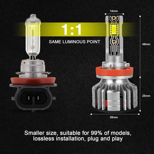 For 2007-2018 Nissan Altima Combo LED Headlight High/Low+Fog light Bulbs Kit A8D - Imagen 8 de 20