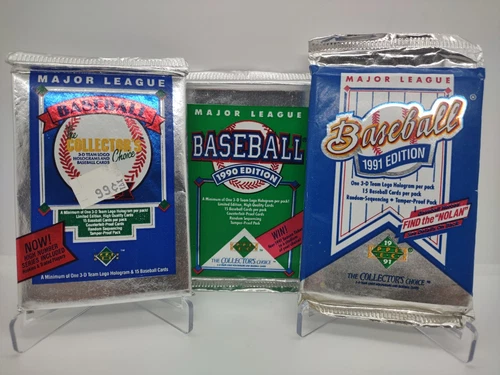 1989 1990 1991 UPPER DECK Three (3) Pack Lot POSSIBLE Griffey Jr RC Jordan SP1