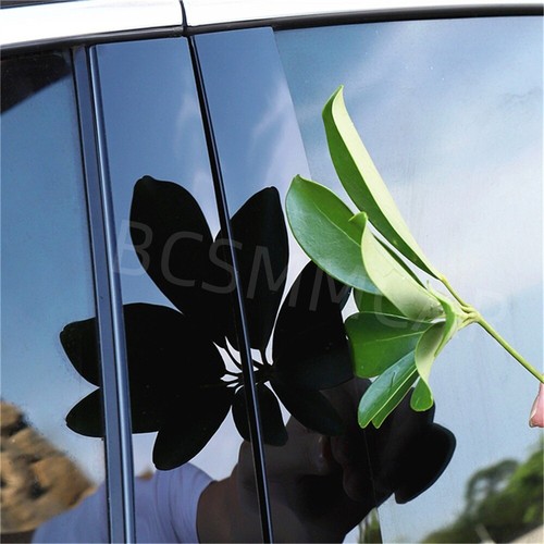Black B Pillar Trim Fit For Ford F150 2015-2021 Pickup 4pcs Set Door Trim - Picture 10 of 12