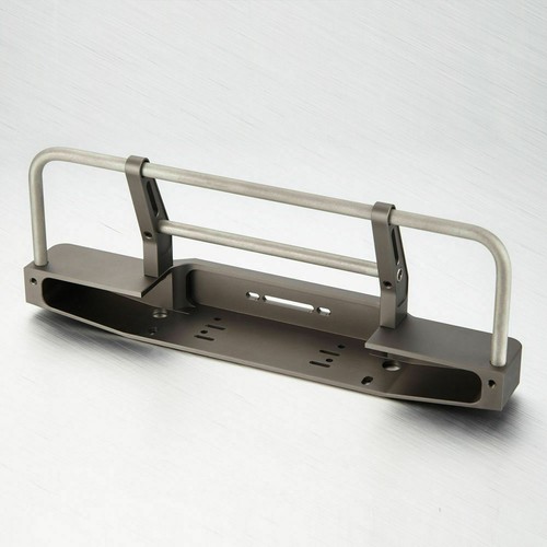 CNC Aluminum Gray Front Bumper for D90 for SCX 10 RC Car Crawler #1464 - Picture 3 of 6