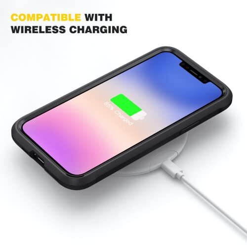 Compatible with iPhone 11 Case, Full Body iPhone 11 6.1" Black and Clear - Picture 4 of 7