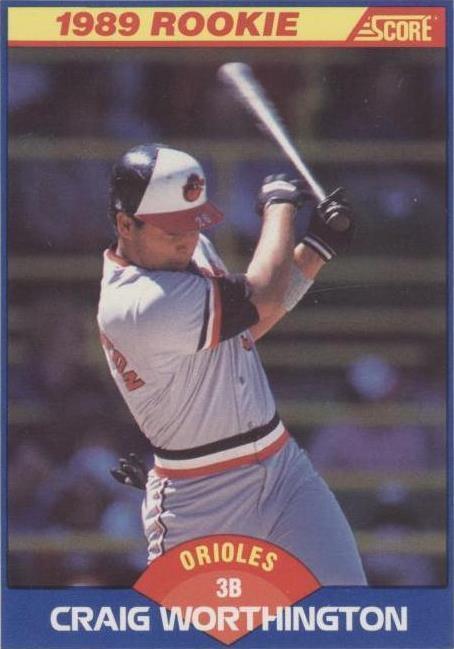 1989 Score - Craig Worthington #636 - 1 of 1