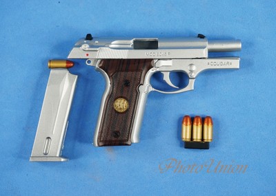 トイガン Beretta M8045 cougar F inox western arms WA Super Real Gun] WA Beretta M8045 Cougar F Carbon Black HW