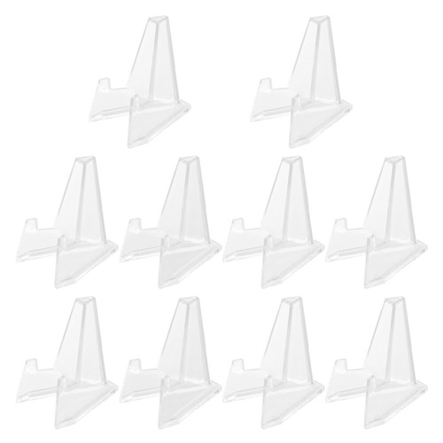 10 Pcs Badge Display Stand Postcard Rack for Coasters Business Organizer