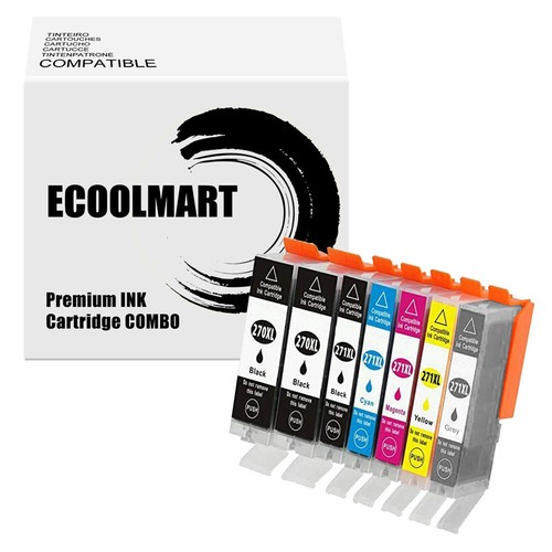 7PK Ink Cartridge for PGI-270 CLI-271 PIXMA MG5722 MG6820 MG6821 TS6020 TS8020 - Picture 1 of 4