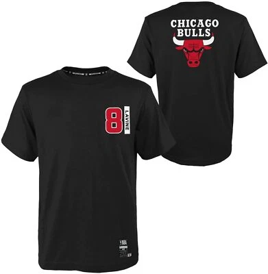NBA T-Shirt Chicago Bulls Zach Lavine Lion toss Basketball Tee Shirt - Bild 1 von 4