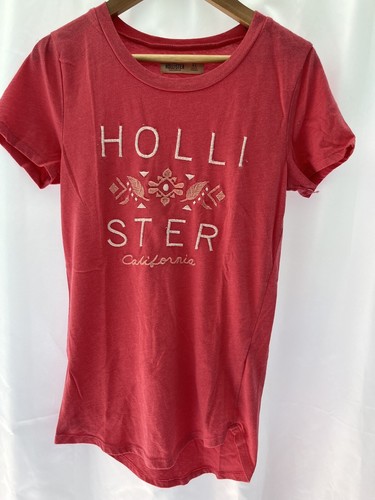 Hollister Womens Short Sleeve Cotton Logo T-Shirts XS/S Pink Green - Bild 2 von 12