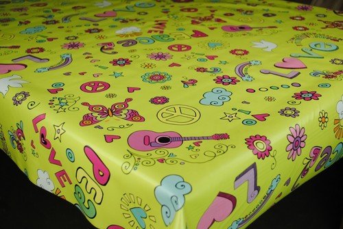 Wipe Clean Tablecloth Cover Oilcloth Vinyl Wipeable 200 cm x 140 cm Rectangle