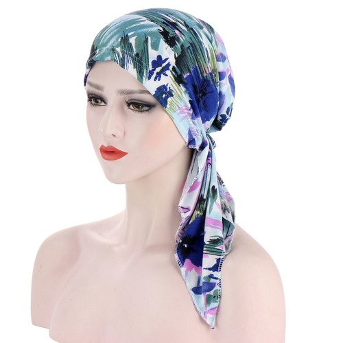Damen Muslim Hijab Krebs Chemo Mütze Turban Kappe Abdeckung Haarausfall Kopftuch Halstuch - Bild 23 von 36