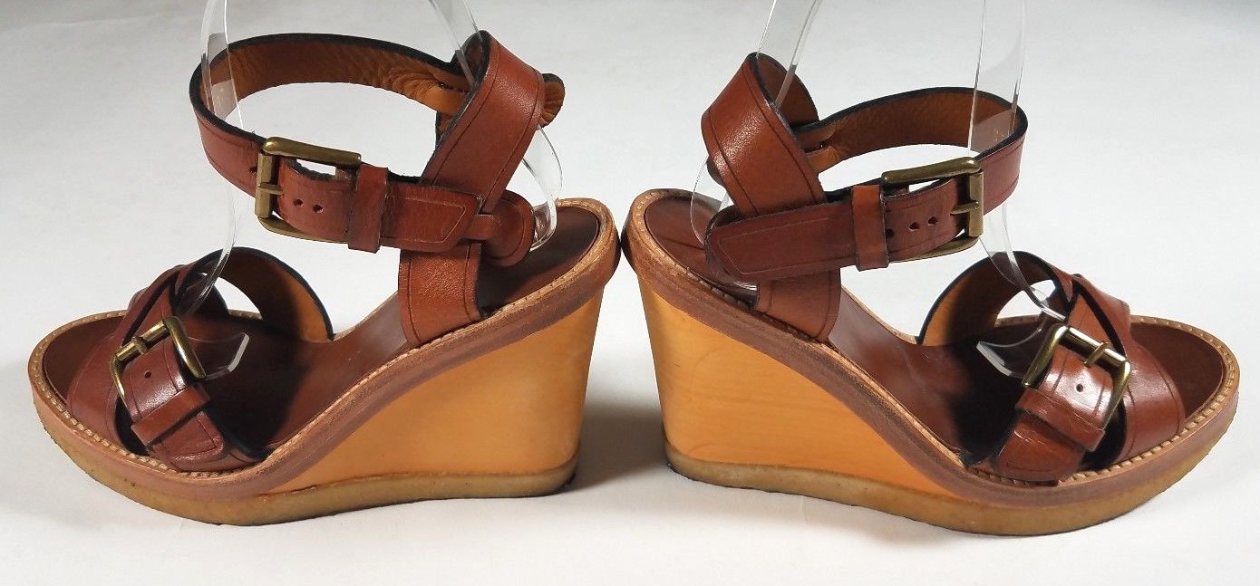 Isabel Marant Marrón Cuero Tacón De Madera Cuñas Sandalias Tamaño 37 7 Isabel Marant Marant Marant Marrón Cuero Tacón De Madera Cuñas Sandalias Tamaño 37 7 comprar barato