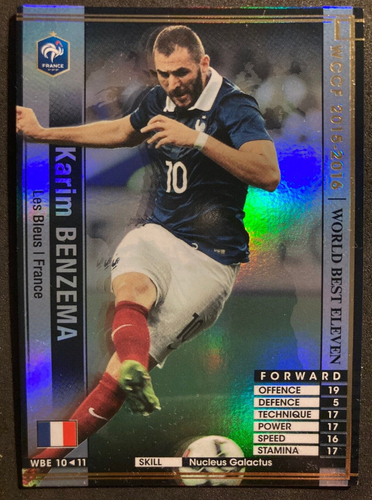 2015-16 Panini ÖRKF World Best Eleven Karim Benzema Frankreich Refraktorkarte