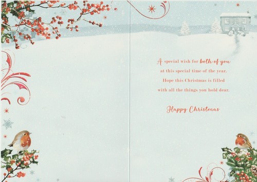 Both Of You Christmas Card ~ Various Designs ~ Couples Christmas Card - Picture 19 of 25