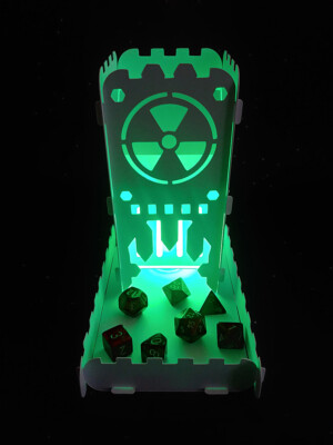  Dice Tower Nuke With Tray and light up Tea Light - Role Playing 