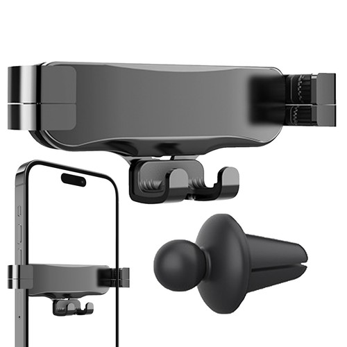 Support de téléphone de ventilation pour support de téléphone portable de ventilation de voiture clip ventilation sécurisée plus grand - Photo 8 sur 9