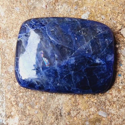 Natural SODALITE/ BLUE 69 Cts Square Shape Gemstones Cabochon flatback Loose L03 - Picture 4 of 6