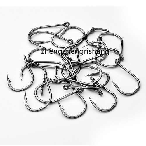100-500pcs Fishing Single Hook 3#-15# High Qulity High Carbon Steel Jig Big Hook - Picture 15 of 56