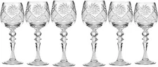 Neman TM7565, 8 Oz Wine Glasses / Goblets, Hand-made. Set of 6