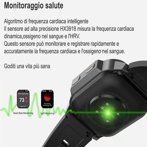Montre connectée OBA montre connectée LTE surveillance de la santé boîtier cardio 49 mm oxygène O2 -D3 - Photo 5 sur 14