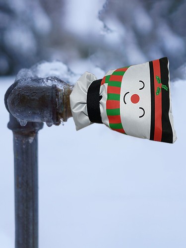 2Pcs Christmas Snowman Outdoor Faucet Cover Waterproof Faucet Protection Cover - Bild 3 von 11
