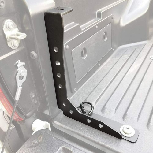 Pairs Black Steel Bed Stiffener Brackets For Toyota Tacoma 05-22 2nd & 3rd Gen - Foto 6 di 8
