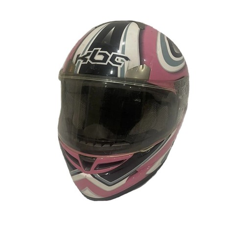 KBC Max Jam Design Womens Pink Motorcycle Helmet Size Extra Small 53-54 CM - Picture 3 of 8