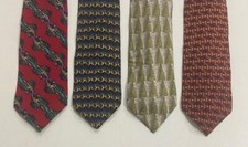 Lot of 4 Jerry Garcia Neck Ties Grateful Dead Made in USA