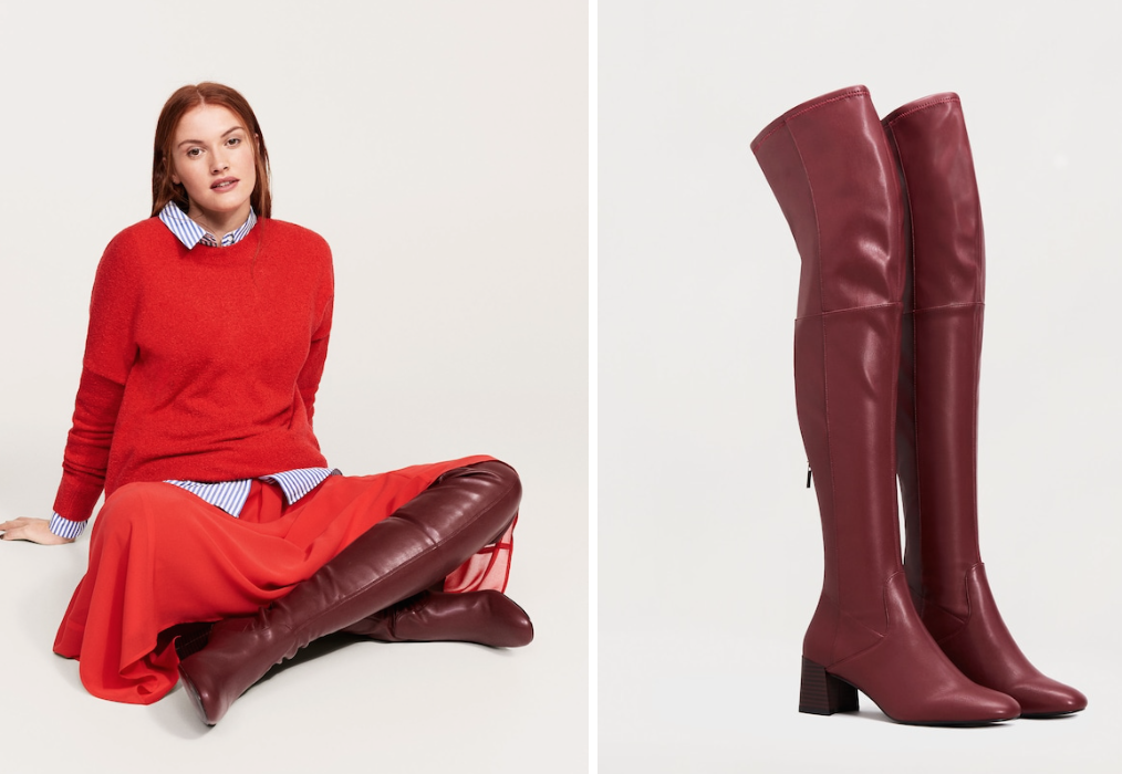 Nuevo púrpuraa by Mango sobre la rodilla botas Tamaño EU 40 Nuevo púrpuraa by Mango Mango Mango sobre la rodilla botas Tamaño EU 40 86b13a