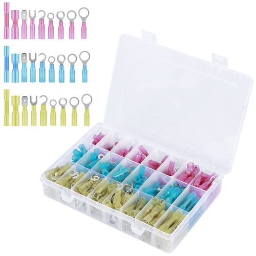 270Pcs Heat Shrink Wire Connectors Waterproof Electrical Wire Terminals CoUNt - Picture 8 of 12