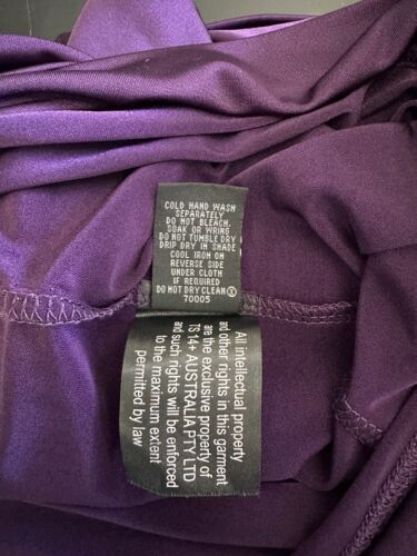 Taking Shape women's dress dark purple scoop neck 3/4 sleeve maxi Size XS plus - Bild 9 von 9