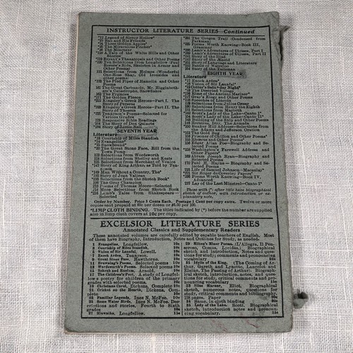 Idylls of the King Excelsior Literature Series by Alfred, Lord Tennyson 1913 - Picture 2 of 9