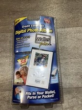 Pocket Digital Photo Album Wallet Pix As Seen On TV Credit Card Size holds 58