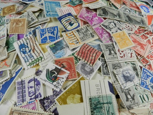 Vintage Grab Bag Lot INCLUDES:Map,Token,Stamps,Postcard,Envelope,1970's Baseball - Bild 5 von 10