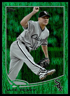 2013 Topps #458 Jake Peavy Emerald Foil Card