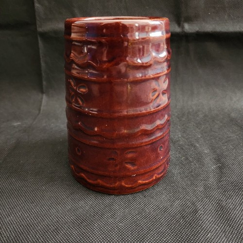 Marcrest Daisy Dot Mug Beer Stein Stoneware Pottery Brown USA Vintage  - Picture 9 of 9