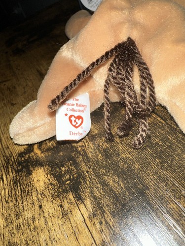 'Derby the Horse' Ty Beanie Baby im Ruhestand 1995 NEU selten - Bild 9 von 9