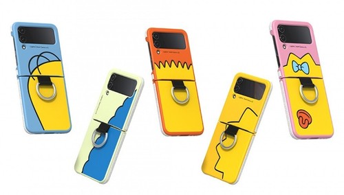 The Simpsons (Lisa) x Samsung Authentic Galaxy Z Flip4 Case Cover with Ring - Picture 7 of 7