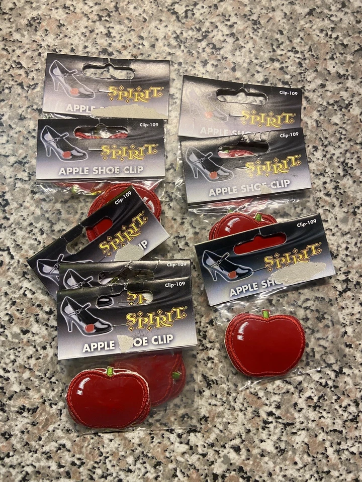 Vintage NWT Spirit Halloween Apple Shoe Clips Costume Accessory  Snow White - Image 2 of 4