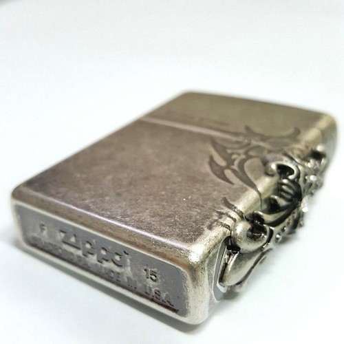 Zippo Side Tribal Cross Sl Lighters Genuine Org Packing 6 Flints set GIFT - Picture 5 of 13