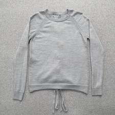 Lululemon Sweater Women  s Size 4 Heather Blue All Tied To You Merino Wool Knit