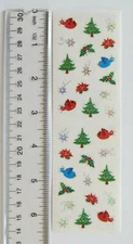 Mrs Grossman WINTER, PETITE Reflections - Strip of Tiny Winter Stickers RETIRED