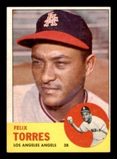 1963 Topps Baseball #482 Felix Torres VG *e2