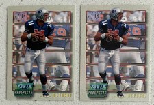 LOT OF 2 1993 Pro Set Power Prospects #1 Drew Bledsoe RC New England Patriots