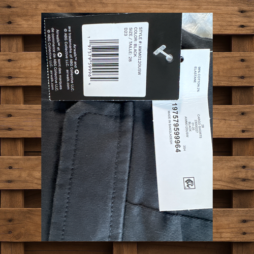 AirWalk Cargo Shorts Size 32 Black Stretch Cotton/Elastane New - Picture 4 of 4