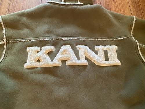 Karl Kani Supreme Style Zip Hoodie Fleece Shearling Hooded Jacket Vintage RARE - Picture 5 of 6