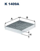 Filtron K 1409A Filter FüR Innenraumluft FüR Hyundai, KIA