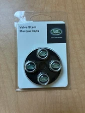 Genuine Land Rover Green Oval Tire Wheel Valve Stem Caps Set of Four VPLRW0148