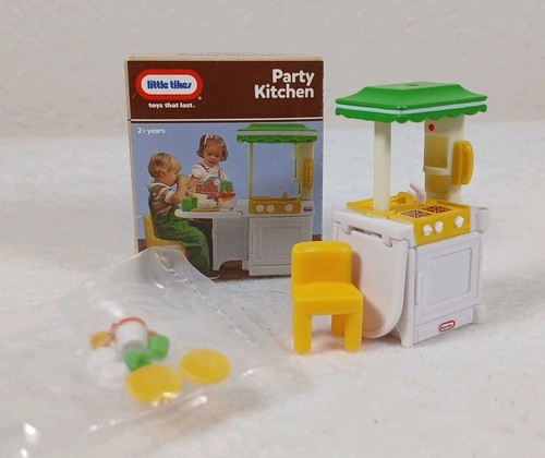 Little Tikes Casa de Muñecas Muebles Cocina Isla Fregadero Estufa Silla Teléfono De Colección - Imagen 2 de 3
