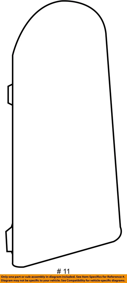 FITS 2006-2010 CHEVROLET HHR COVER QTR T/PNL ACC HOLE * 15234796 - NEW OEM - Image 3 of 3